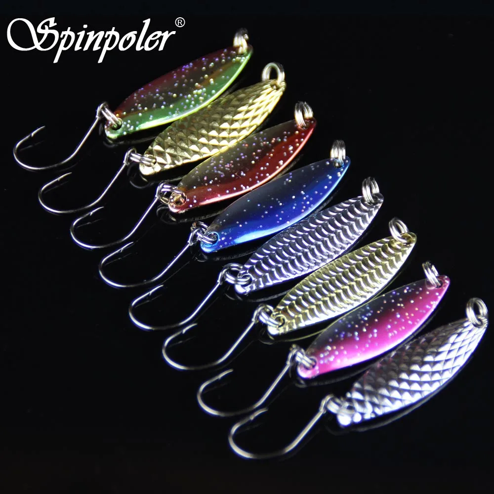 Spinpoler Cheap Copper Spoon Fishing Lure 3cm 3g Micro Spoons Premium