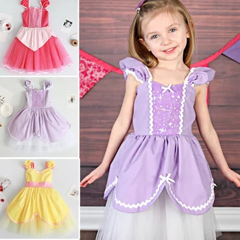 

2018 Ins Baby Princess Sofia dress Girls Bell sleep Beauty dresses Kids clothes Girls Party Fashion Prom Kids Fashion Dresses