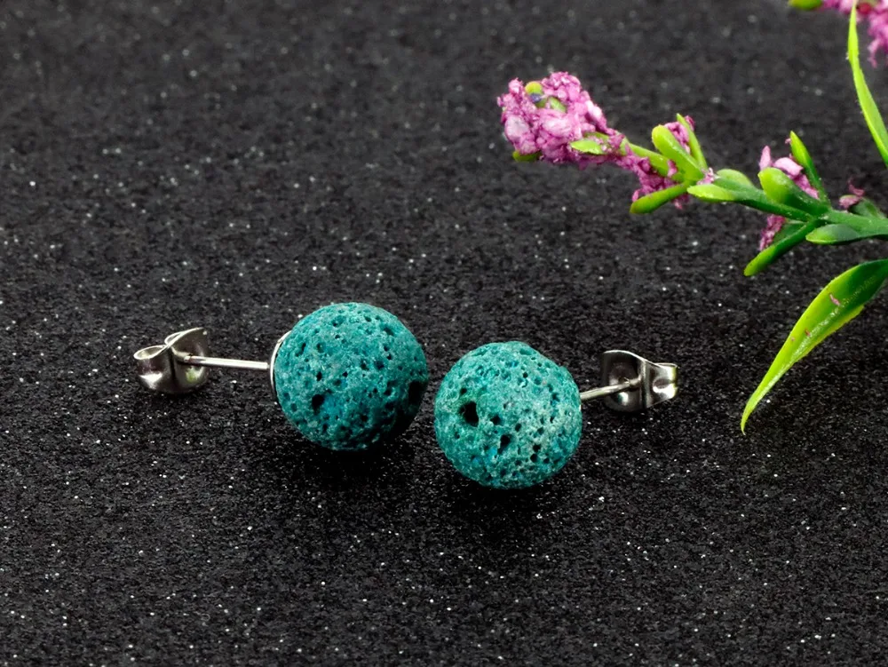 ZP-SS002-7 Lava Diffuser Earrings