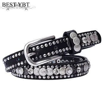 

Best YBT Women Belt Imitation leather Alloy Pin Buckle Belt dress decoration Simple Fashion Hot Selling New Arrive Belt