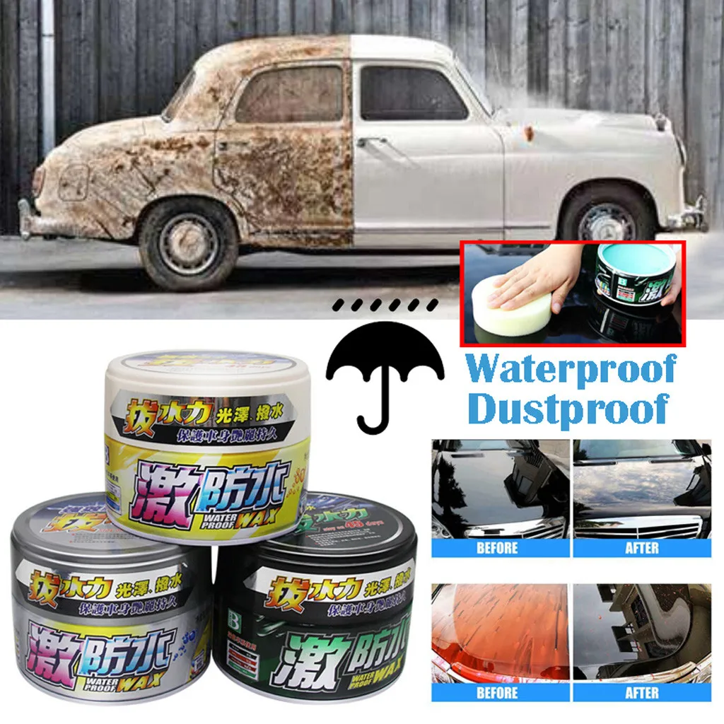 Car anti-fade Waterproof Wax Auto Repair Polishing Scratch Paint Gloss Care Maintenance Strong Water Transfer Easy for apply#XP