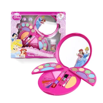 

Disney Kids Makeup Set Safe Nonpoisonous Princess Cosmetic Box pretend play Girl Toys Gift for Children cosmetic set for kid