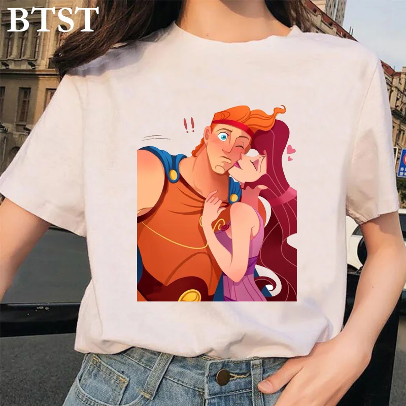 

Prince Ariel Love Kawaii Vintage Women Clothes White Cotton Gothic Streetwear Harajuku Tee Shirt Femme 90s Tops Aesthetic Tshirt