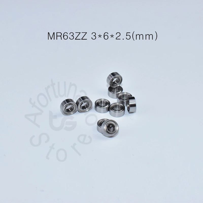 

MR63ZZ 3*6*2.5(mm) 10pieces bearing metal sealed free shipping ABEC-5 chrome steel miniature bearing hardware Transmission Parts