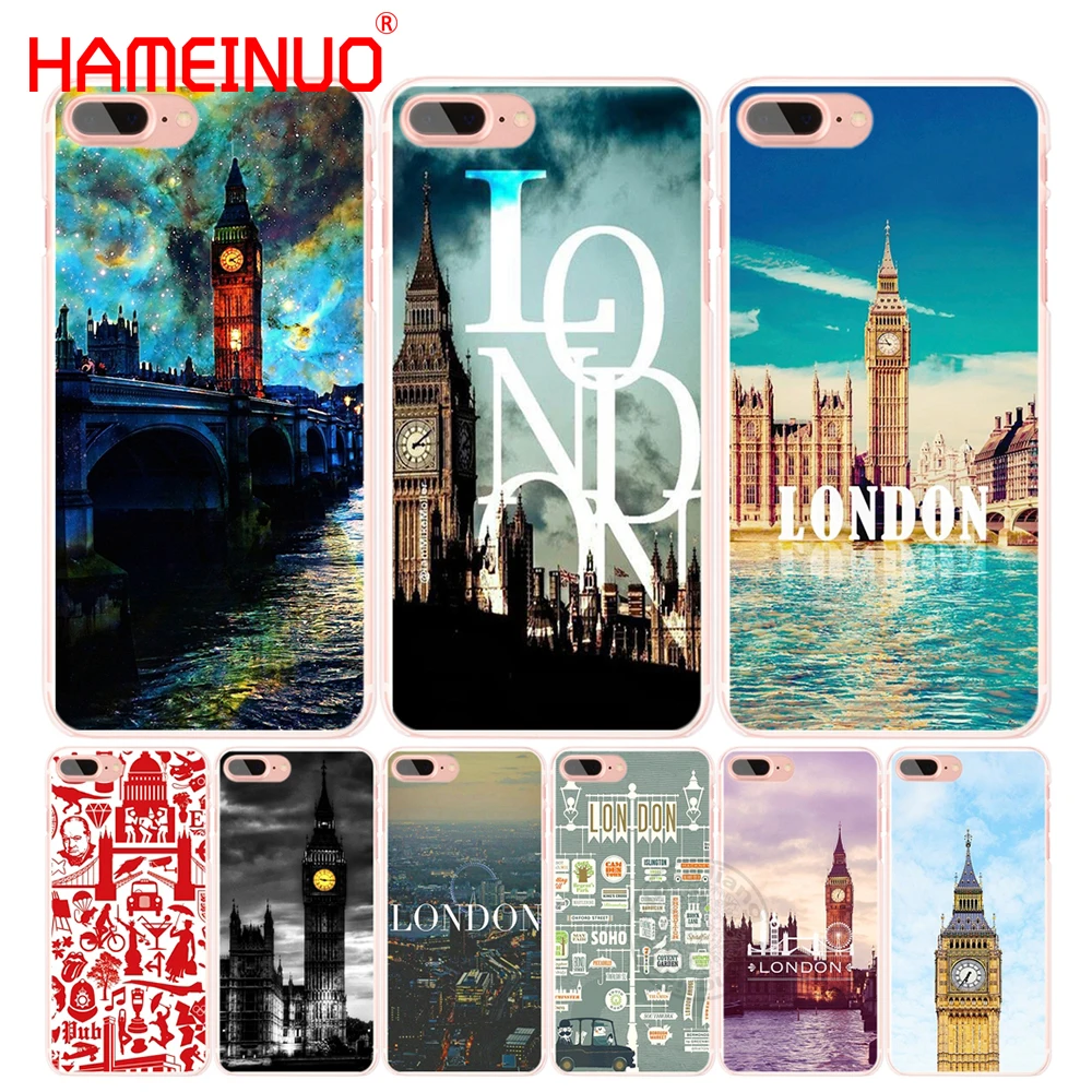 HAMEINUO London Art cell phone Cover case for iphone 4 4s 5 5s SE 5c 6 6s 7 8 X plus | Мобильные телефоны и аксессуары