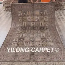 YILONG 6'x9' турецкий Шелковый ковер четыре сезона vantage изысканные персидские коврики(YHW078B6x9