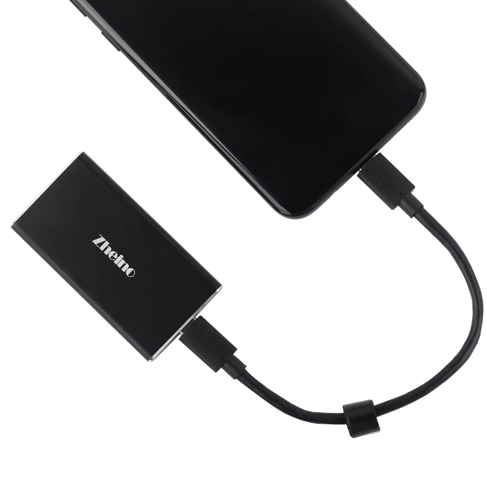 Zheino портативный SSD USB 3 0 128 ГБ 256 512 Гб 1 Тип C внешний твердотельный жесткий диск с 2
