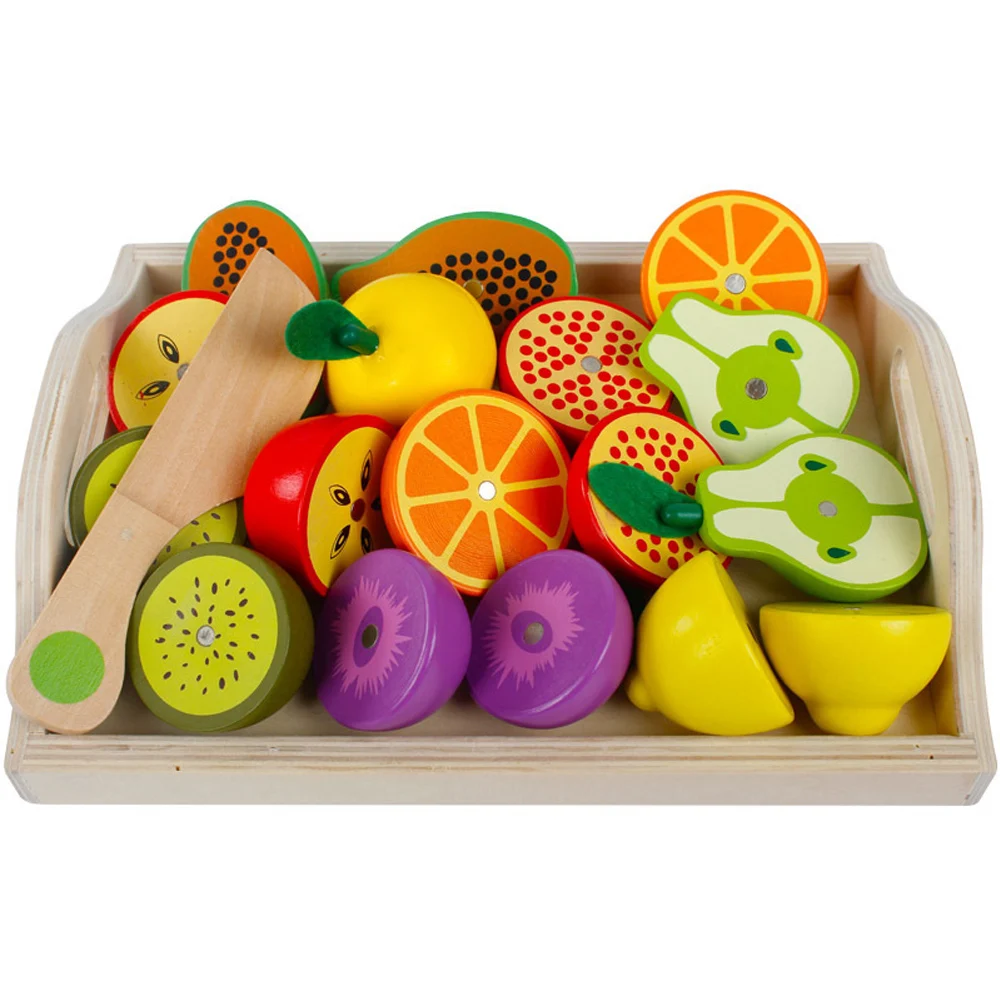 Детские кухонные игрушки, ролевые игры, деревянные игрушки для резки фруктов и овощей, Классические обучающие игрушки для мамы, сада, подарки