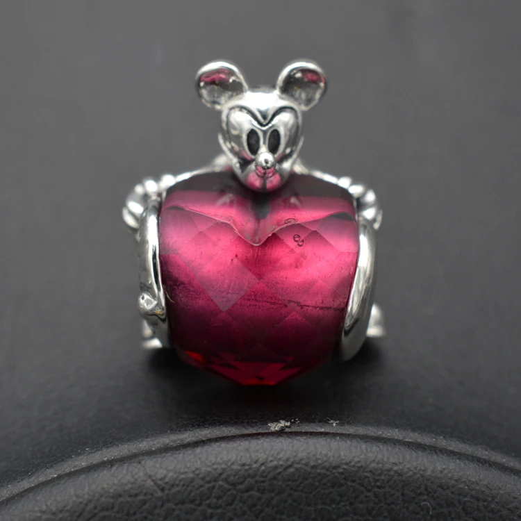 

Cartoon classic animal mouse European and American children's favorite silver bracelet beads