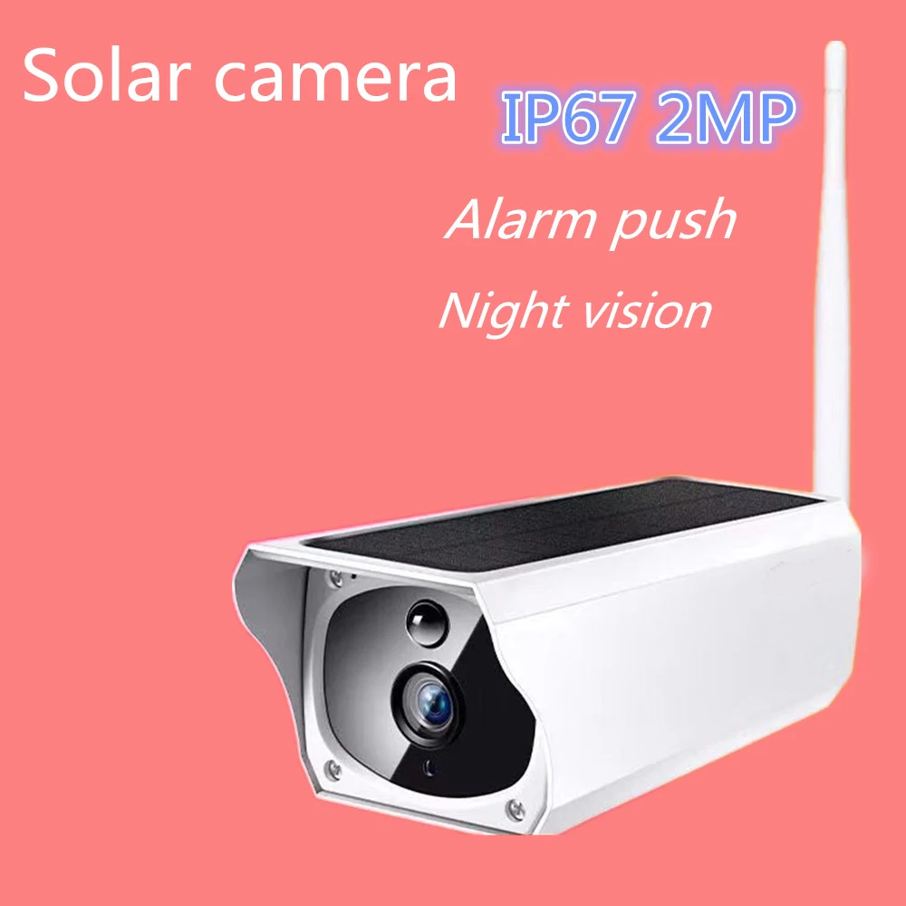 

Pengbo Solar Security Camera Professional Push Alarm Waterproof Surveillance Camera 2 way audio For Home Courtyards Fishponds