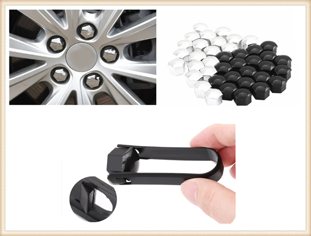Auto parts nut bolt tire decoration 17mm / 19mm car shape for Mercedes Benz GL63 GL-Class G65 G550 G350 E300