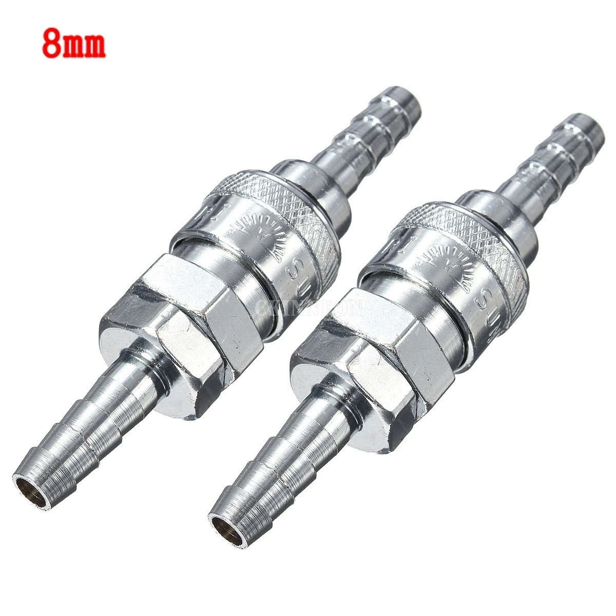 DHL 100PCS 8mm Male Female Gas Hose Copper Nozzle Quick Release