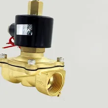 2 way Латунь Электромагнитный клапан 1/" 3/8" 1/" 3/4" " AC220V DC12V DC24V нормально открытый для воды нефть и газ