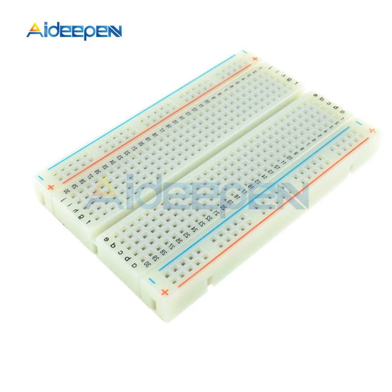

1Pcs 400 Points Solderless PCB Breadboard Universal Test Protoboard DIY Bread Board 400 Holes For Bus Test Circuit Board