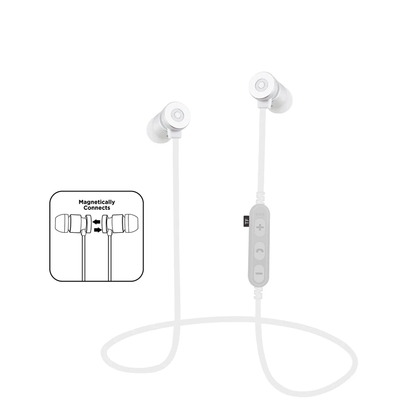 MPLSBO Smart Wireless Sport Earphone Bluetooth4 2 metal Sports Stereo In ear Earphone Voice control Noise Reduction with Microph