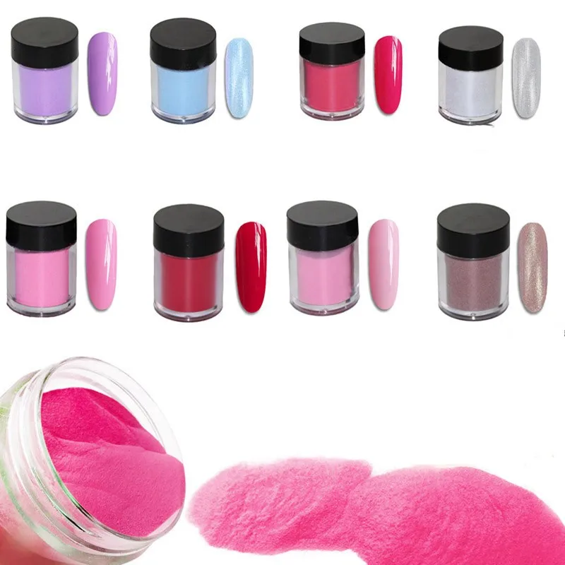 Solid Dip Powder White Clear Acrylic Powder Nail Dust 11 Colors Chrome Nail FA-46 Dipping Pigment For Nails Art G3
