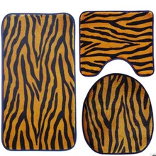3 шт./компл. животных кожи коврики Ванная комната для ванной ковры принт контур крышка Санузел пены сетки для ванной комнаты и туалета