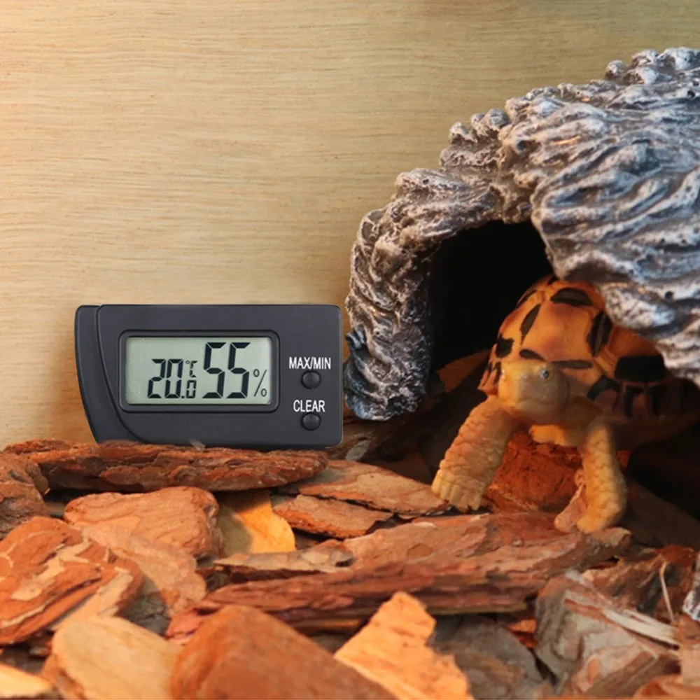 50-70C Высокоточный ПЭТ электронный термометр ящерица черепаха лягушка для разведения рептилий коробка dedicat цифровой гигрометр влажности