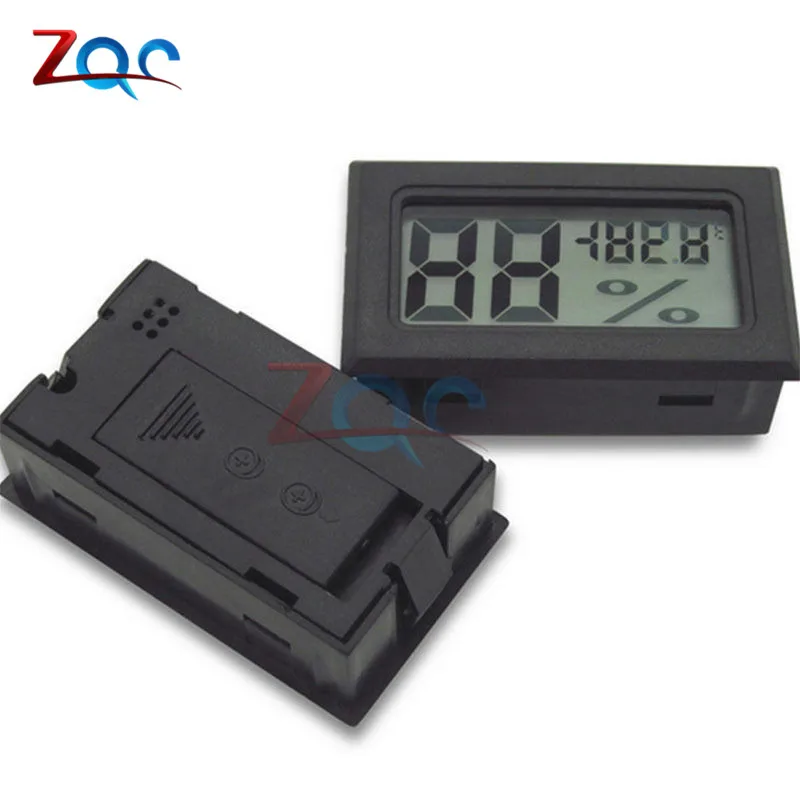 

Black Mini LCD Digital Thermometer Hygrometer Temperature Indoor Convenient Temperature Sensor Humidity Meter Gauge Instruments