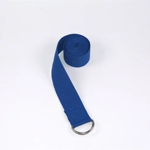 183 см регулируемый пояс для йоги d-образное кольцо спортивный растягивающийся ремень для талии для ног Фитнес-пояс Резистентные фитнес-ленты - Цвет: Синий