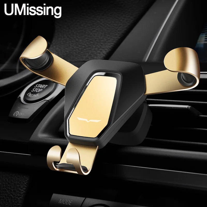 Universal Aluminum Gravity Car Phone Holder Stand For iPhone Samsung Huawei GPS Air Vent Mount 4-6 Inch Smartphon | Мобильные