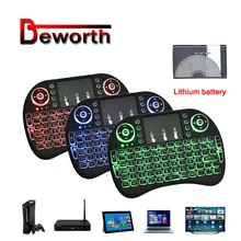 Mini i8 Keyboard Russian English Hebrew Version Backlight I8 Keyboard Remote Touchpad Keyboard Backlit For Android
