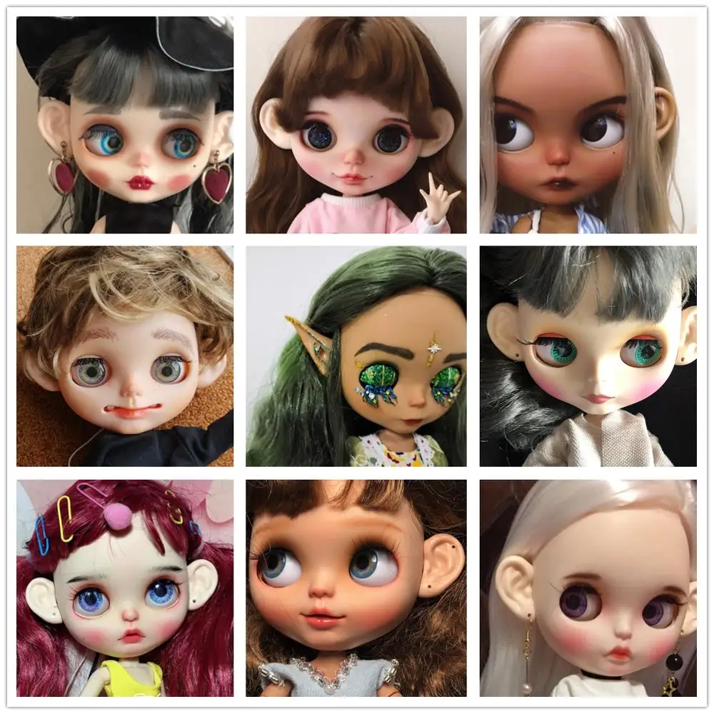 ICY blyth кукла ледяные игрушки уши для пользовательских DIY, не нужно резать оригинальные уши