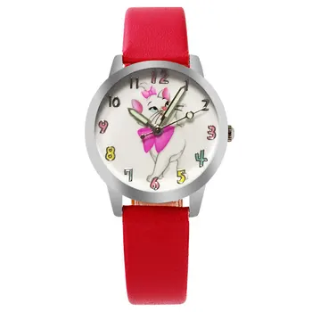 

2019 top New Kids Cute Watch Children Students Girls Watches Hot reloj mujer watches Boy Quartz Clock Kitty style Lovely hello