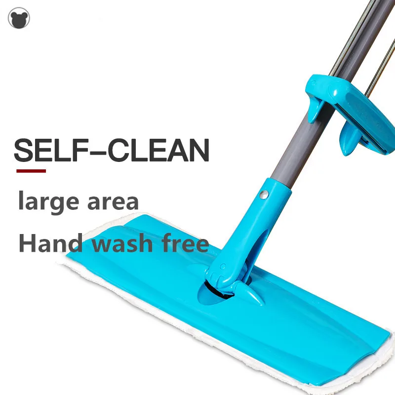 

Export to Sweden hand-free household extended widening rotary flat mop lazy man mop wood-scrubbed floor mop