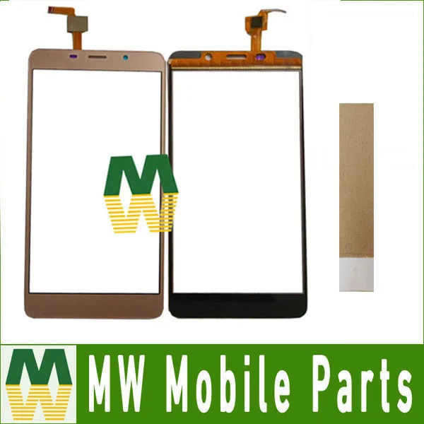 

High Quality1PC/ Lot For Leagoo M8 Pro Black Gold Color Touch Screen Digitizer Replacement Part With Tape
