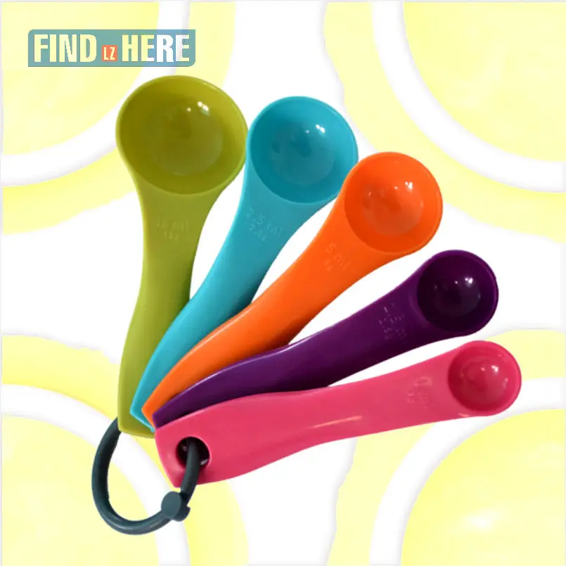 

Measuring Spoons Food Weight Volumn Plastic Teaspoon Measuring Scale Utensils Cooking Baking Kitchen Tools *NF