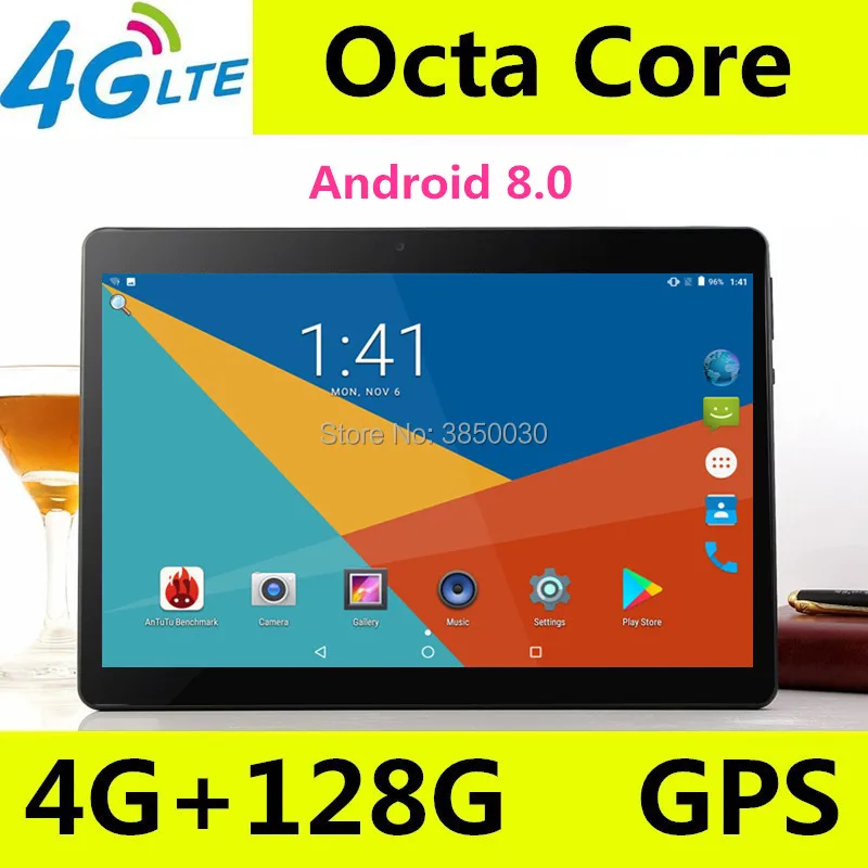 2019 Новый Google Play ОС Android 8,0 10 дюймов 3g 4G планшет Octa core 4G B Оперативная память 128 ГБ Встроенная память ips дети планшеты 10 10,1