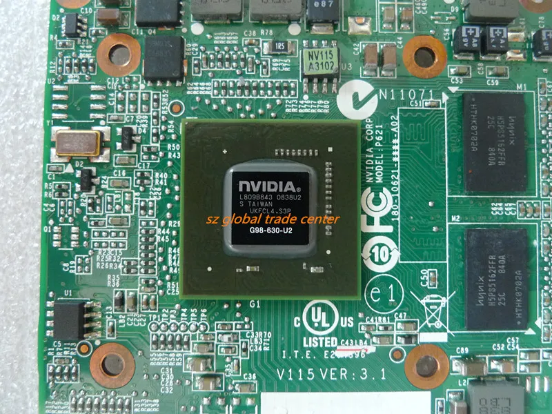 Видеокарт nVIDIA Geforce 9300M GS MXM II, DDR2, 512M VGA G98-630-U2 vg.9mg06003 9300m gs для acer