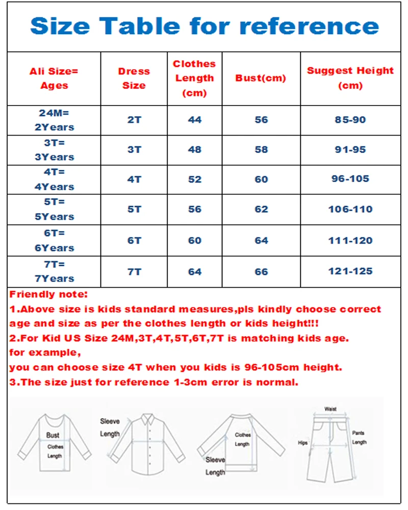 2-7T 44-64CM 