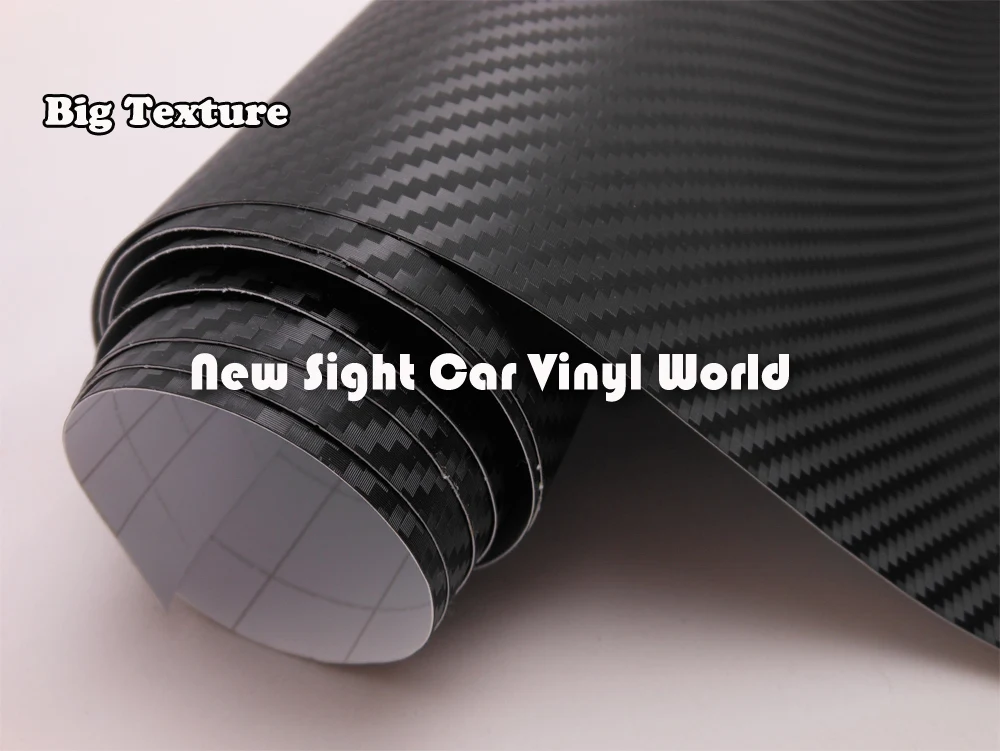 Виниловая 3D пленка из углеродного волокна с большой текстурой для автомобильных наклеек