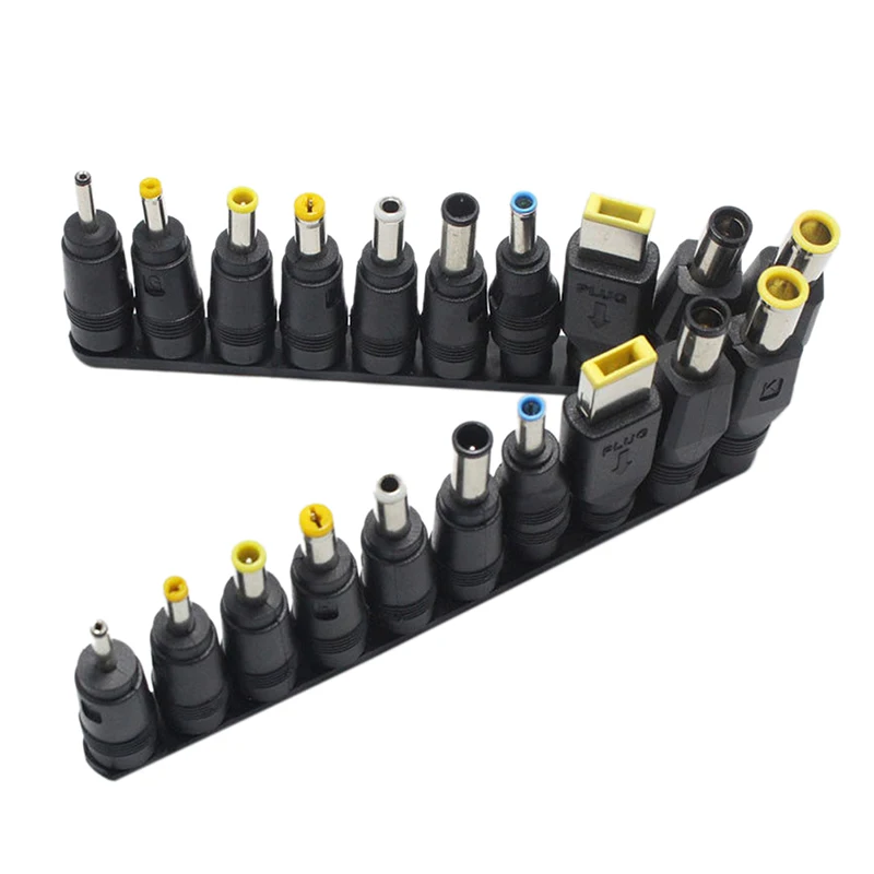 1Set(10Pcs) Universal for Notebook Laptop DC Power Charger Supply Adapter Tips Connector Jack to Plug Charging