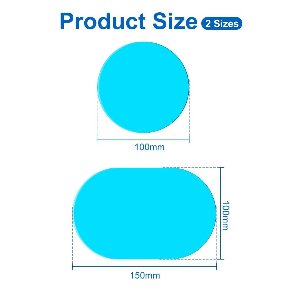 2 шт. наклейка для автомобиля зеркало окно прозрачная пленка анти туман водонепроницаемая мембрана зеркальная защитная пленка антибликовые автомобильные аксессуары