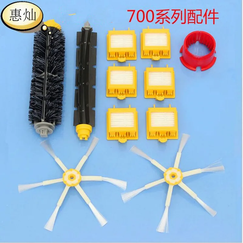 

11pcs/lot Replacement Vacuum Cleaner Parts 6 Filter +2 Side Brush +1 Cleaner Tool + 2 Brush Suit For 700/760/770/780/790