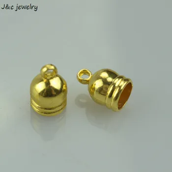 

Wholesale 70 pcs/lots gold tone end beads caps metal connctors diy jewelry supplies A3443