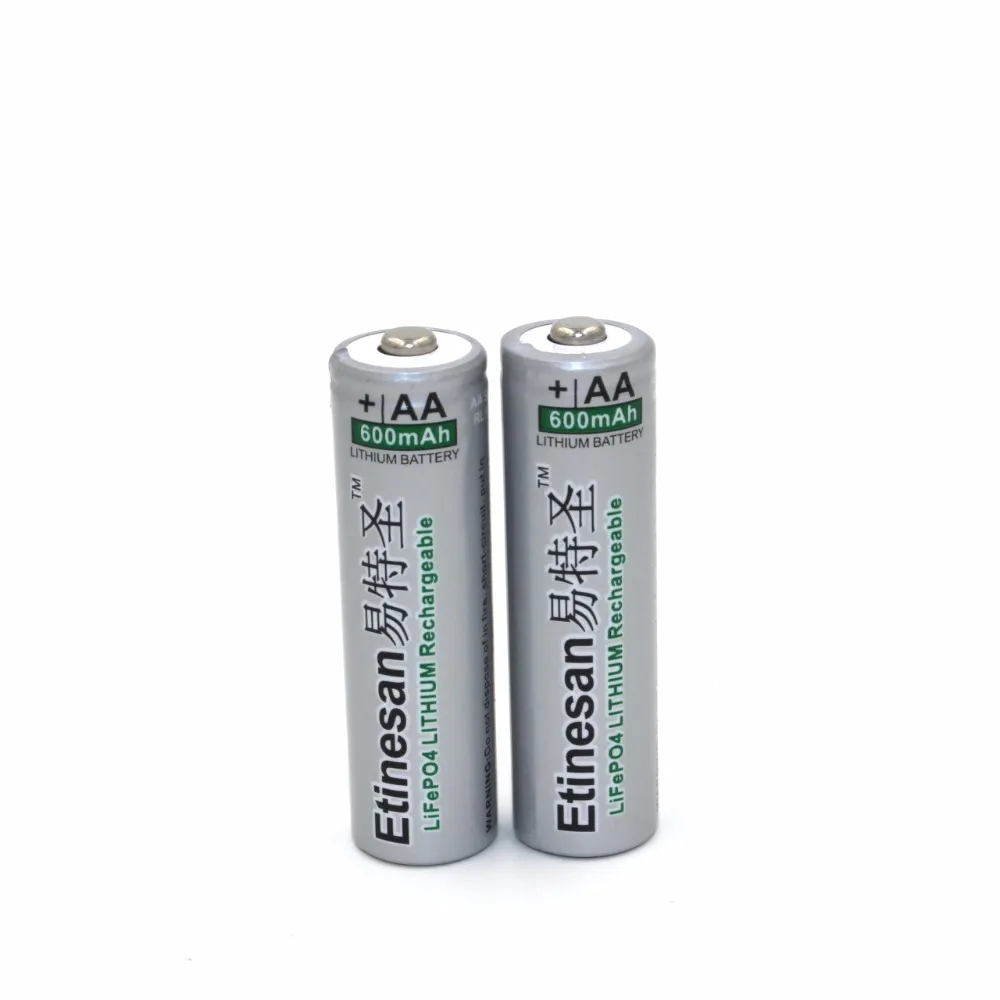 8 шт./лот Etinesan 600 мАч 14500 lifepo4 3 2 в AA Аккумуляторная батарея для солнечных ламп|aa