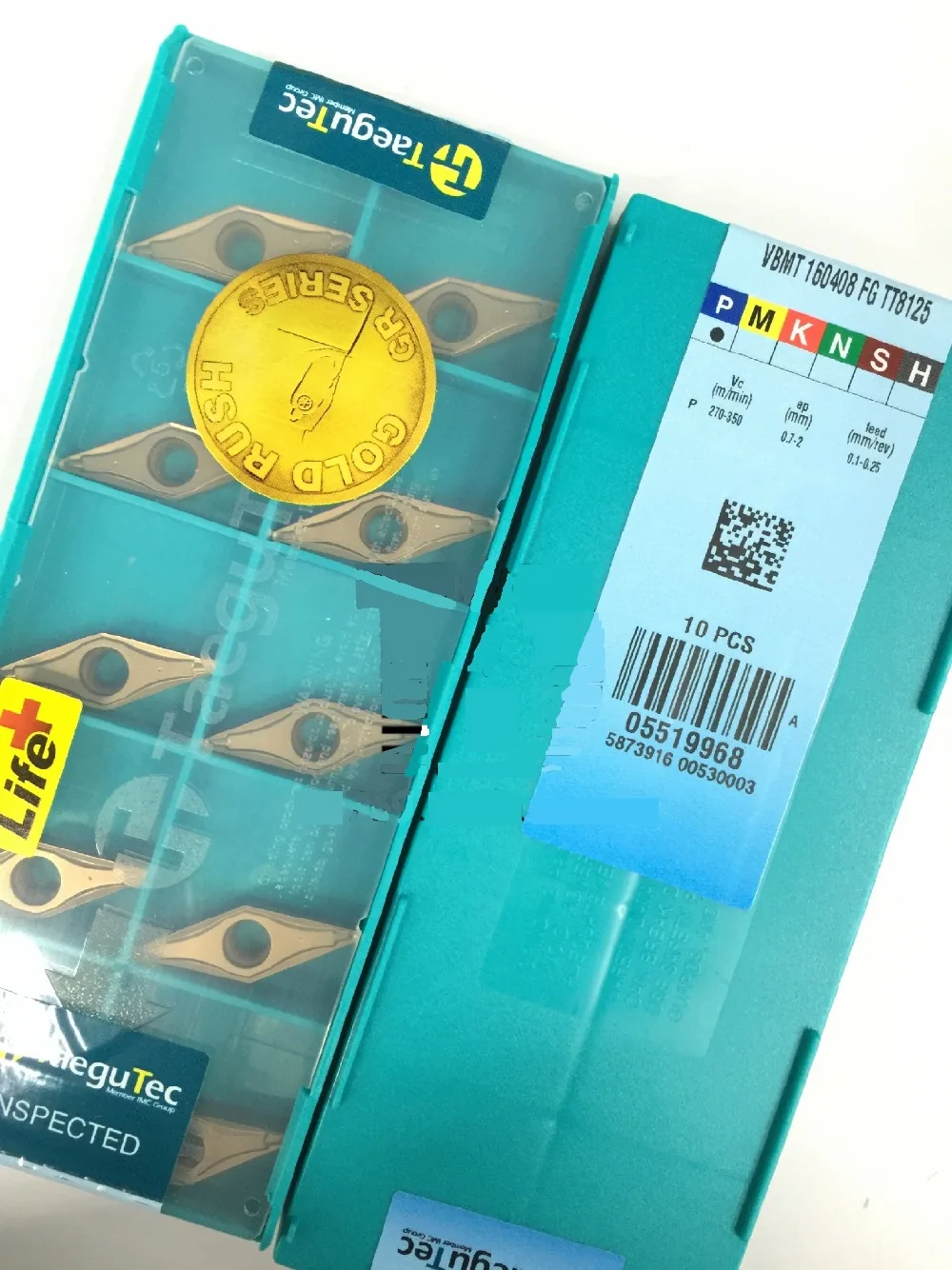 

tungsten carbide inserts Taegutec VBMT160408FG TT8125 wholesale VBMT 160408 FG TT8125 for General turning of steel