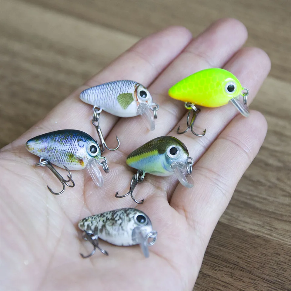 Walk Fish 5PCS lot 3cm 1.8G Bionic fishing lures Crankbait 5 Color realistic hard fish bait