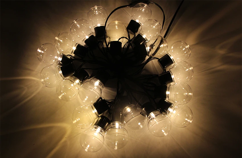 6m 20 LED mariage chaîne fée lumière noël LED Globe Festoon ampoule LED fée chaîne lumière en plein air fête jardin guirlande