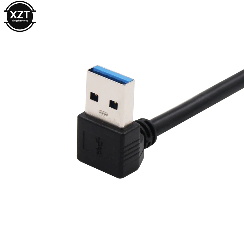 2 шт. USB стандарт 3 0 правый угол 90 градусов удлинитель Кабель адаптер Папа мама
