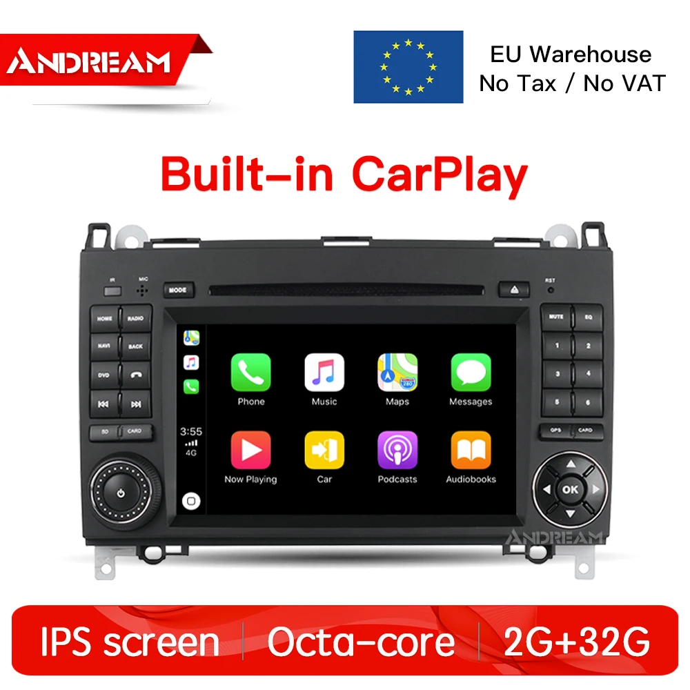 Android 8.1 2G+32G Built-in carplay 2Din cardvd for Mercedes Benz B200 A B Class W169 W245 Viano Vito W639 Sprinter W906 |