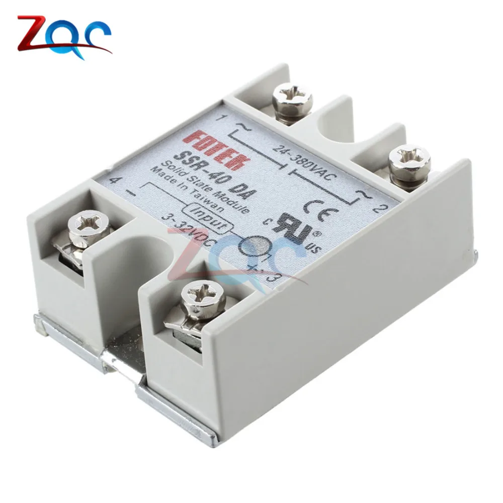 

Solid state Relay SSR-10DA SSR-25DA SSR-40DA SSR-50DA 10A 25A 40A 50A actually 3-32V DC TO 24-380V AC SSR 10DA 25DA 40DA 50DA