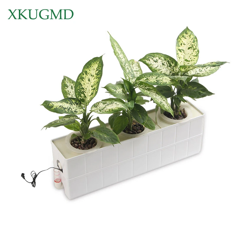 1 Set 3 Holes Plant Site Hydroponic System Soilless Nursery Pots Cultivation Plant Vegetable Seedling Grow Kit Indoor Garden Box