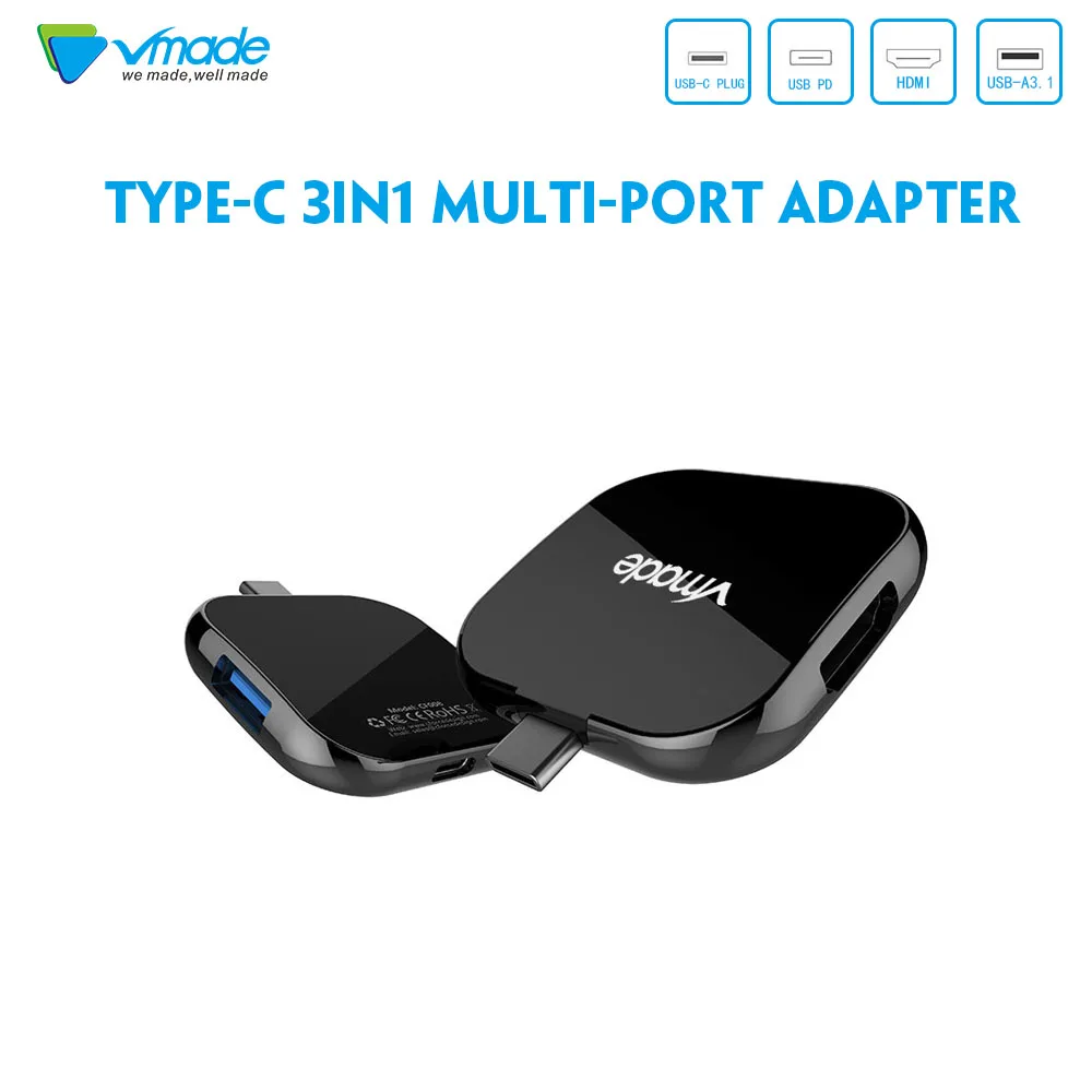 Vmade USB Type C 3 1 Converter 1080p HDMI Cable and Type C Female Charger Adapter