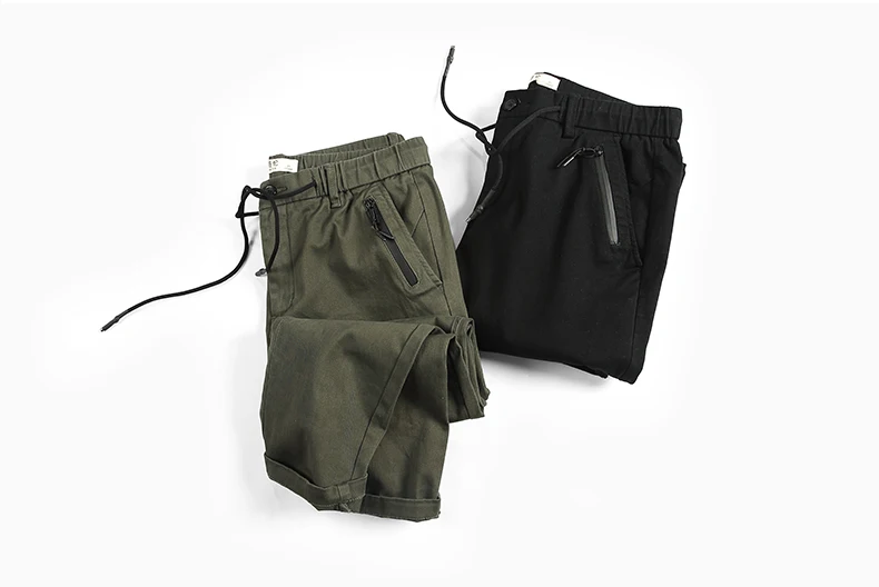 Enjeolon брендовые длинные брюки мужские длинные прямые повседневные брюки мужские однотонные армейские зеленые черные повседневные брюки