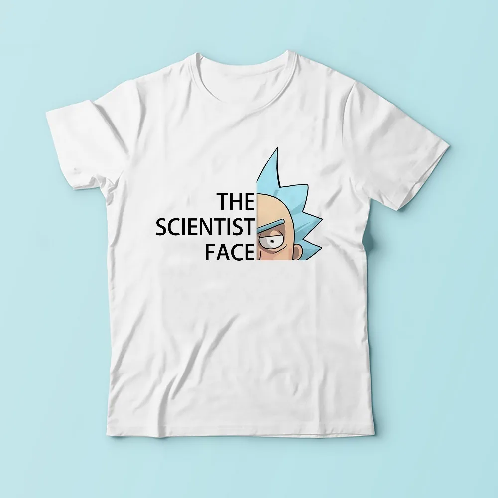 

The scientist face of Rick funny tshirt men JOLLYPEACH BRAND 2018 new white casual t-shirt homme Ricky and morty t shirt